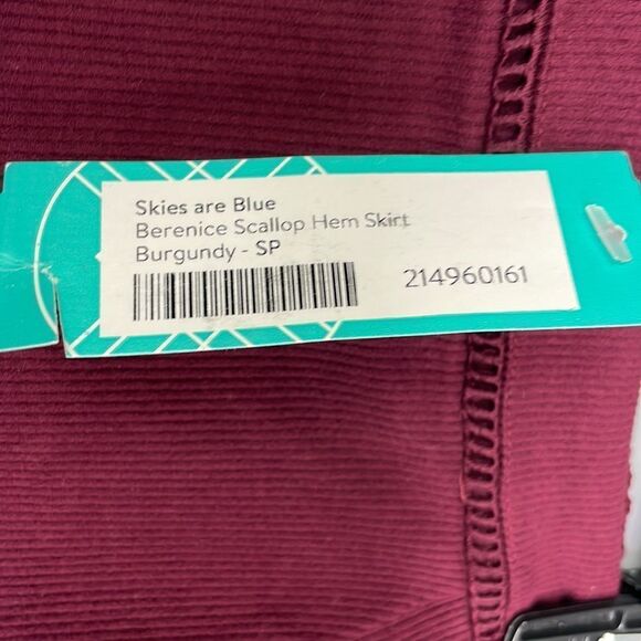 Stitch Fix Skies Are Blue Berenice Scalloped Hem Skirt. Size Small Petite. NWT - Picture 3 of 14